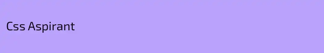 Css Aspirant